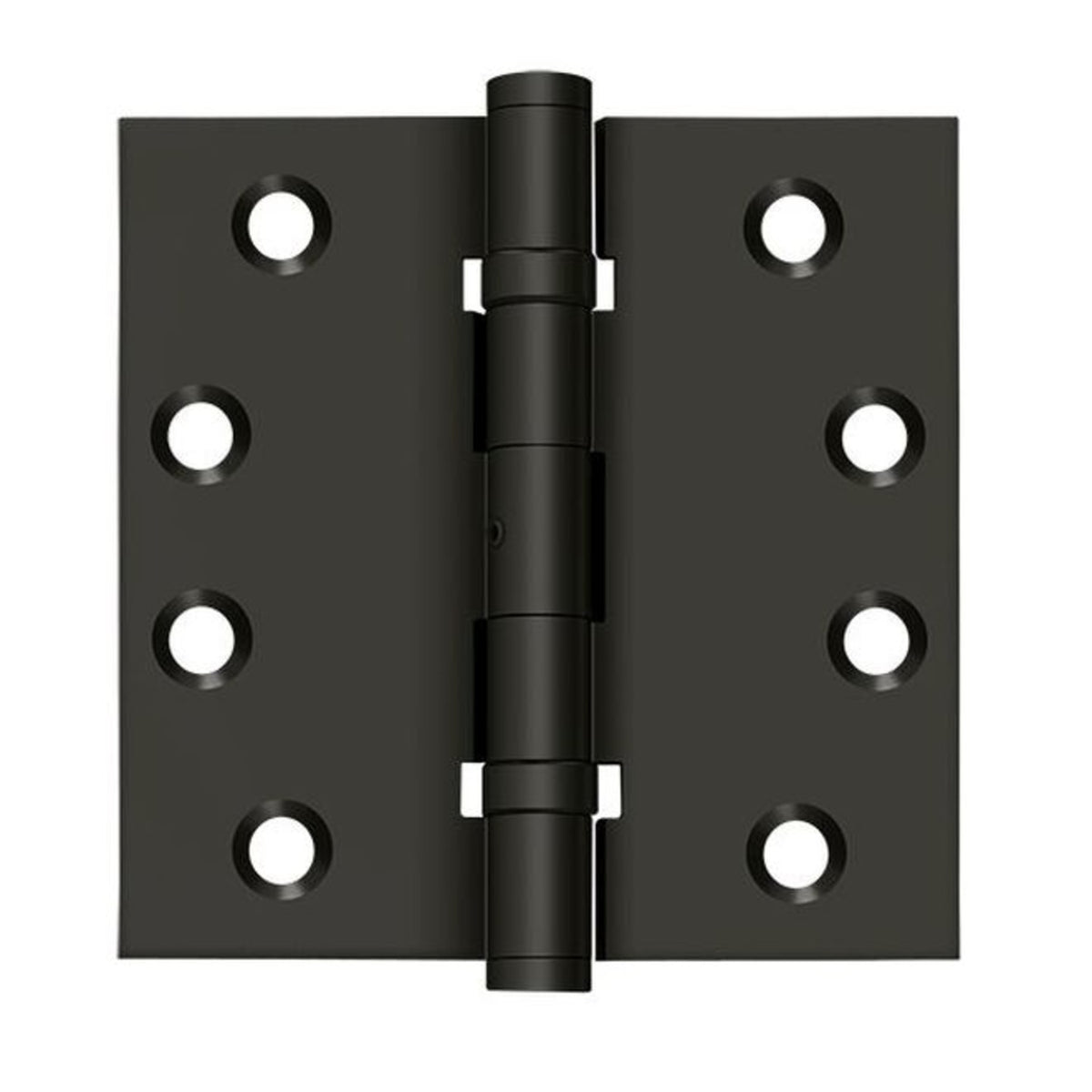 Deltana DSB4NB10B Ball Bearings Square Hinge, Oil Rubbed Bronze