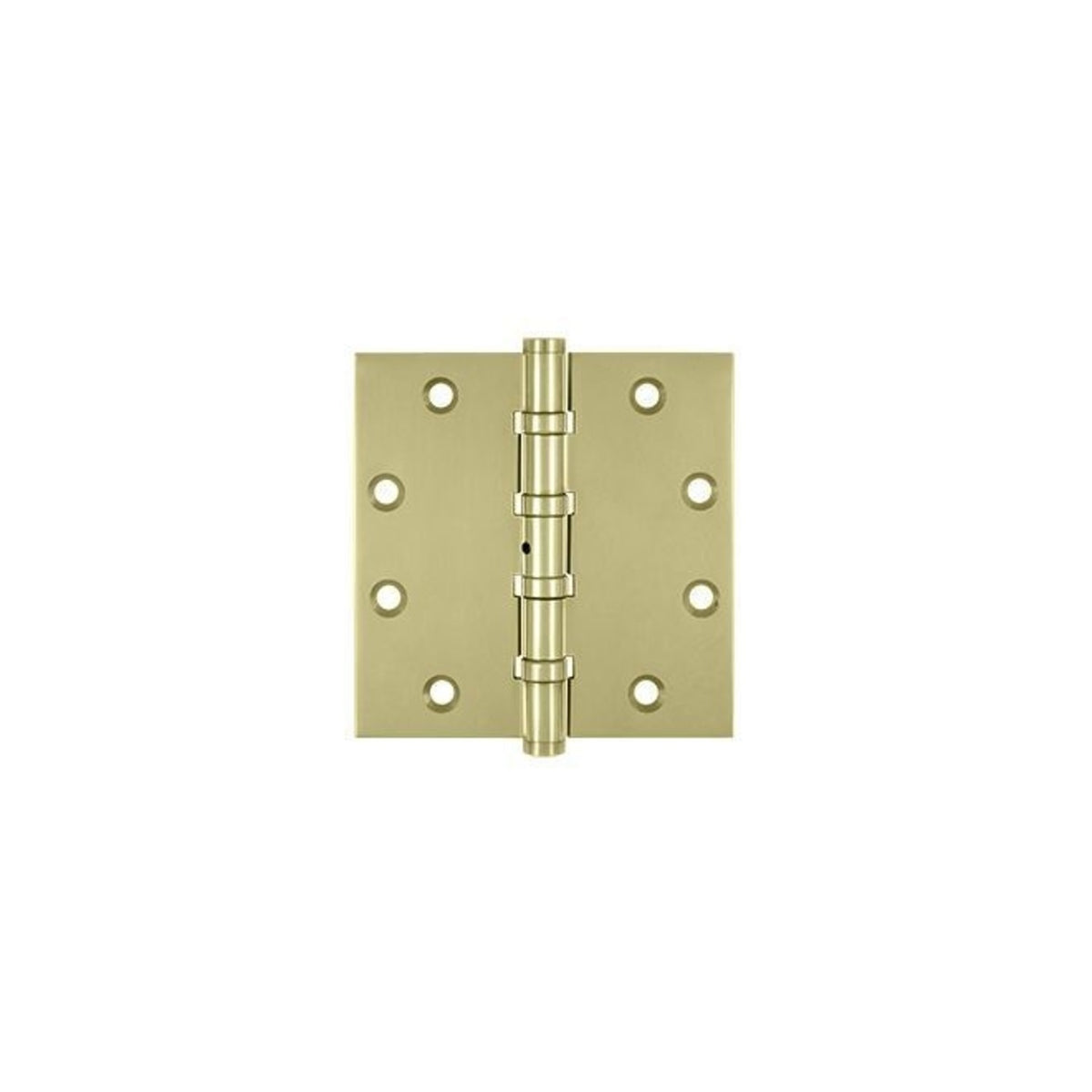 Deltana DSB45NB3-UNL Ball Bearings Square Hinge, Unlacquered Bright Brass