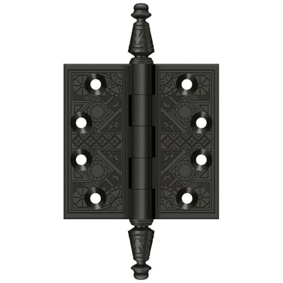Deltana DSBP35U10B Full Mortise Square Hinge, Oil Rubbed Bronze