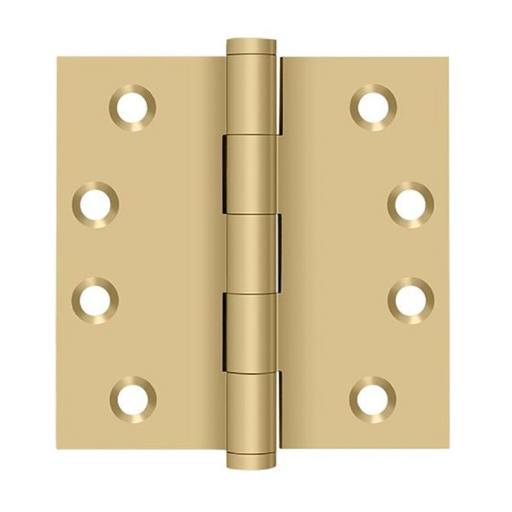 Deltana DSB44 Square Hinge, Satin Brass