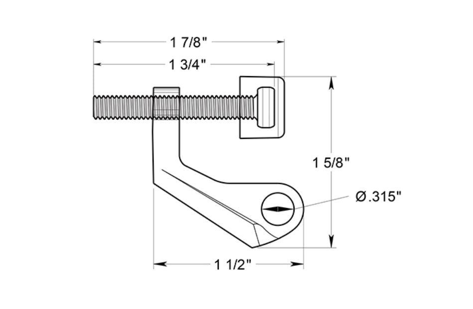 Deltana HPS88U10B Hinge Pin Door Stop, Oil Rubbed Bronze