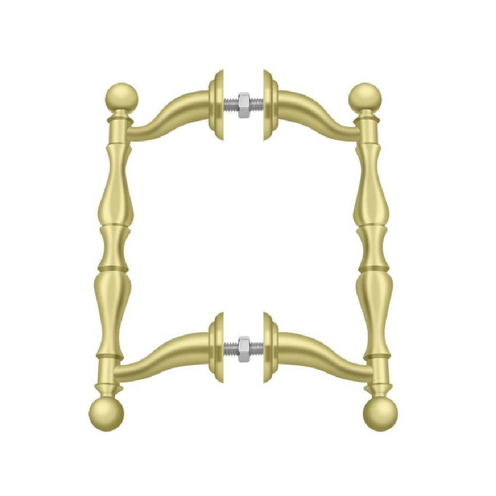 Deltana OHP620U3 Back-To-Back Set Off-Set Cabinet Pull, Polished Brass