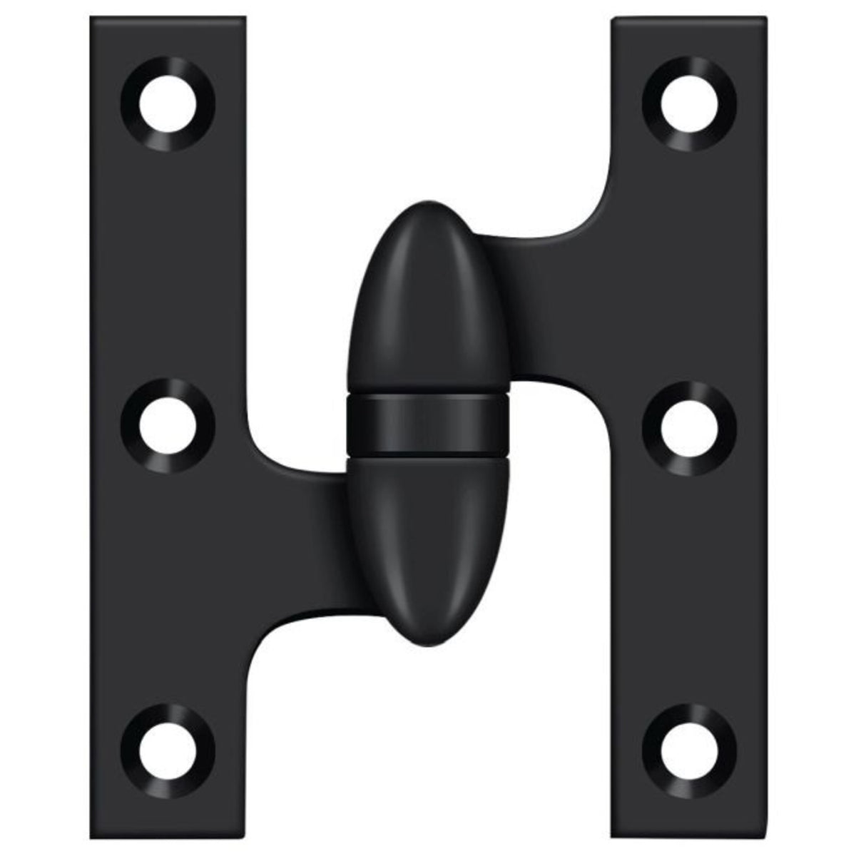 Deltana OK5032B19-L Olive Knuckle Hinge, Black