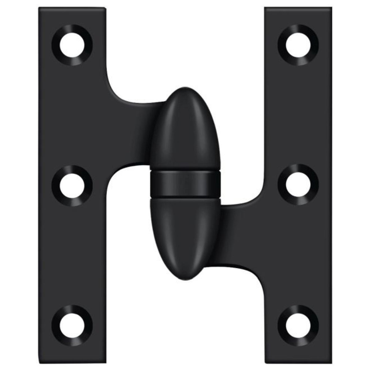 Deltana OK3025B19-R Olive Knuckle Hinge, Black