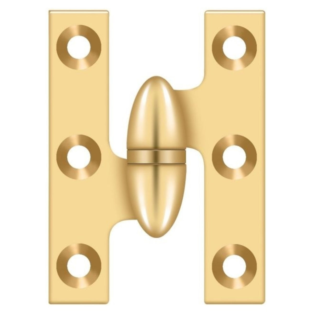 Deltana OK2015CR003-L Olive Knuckle Hinge, Lifetime Brass