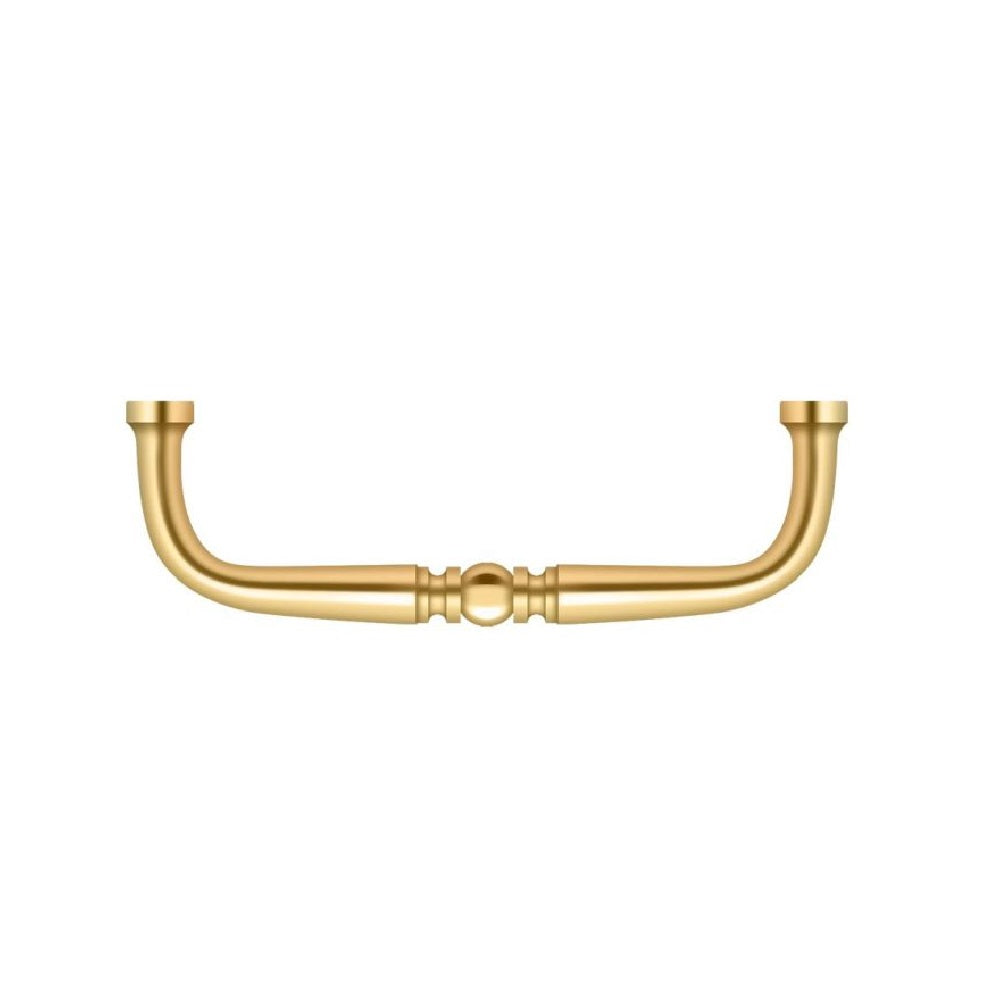 Deltana PCT350CR003 Traditional Cabinet Wire Pull, 3-1/2", Lifetime Brass