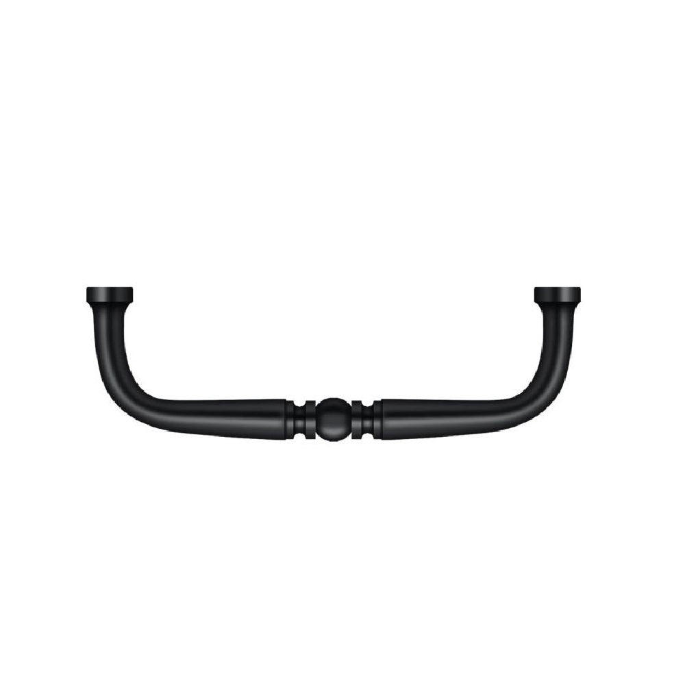 Deltana PCT400U19 Traditional Cabinet Wire Pull, 4", Black