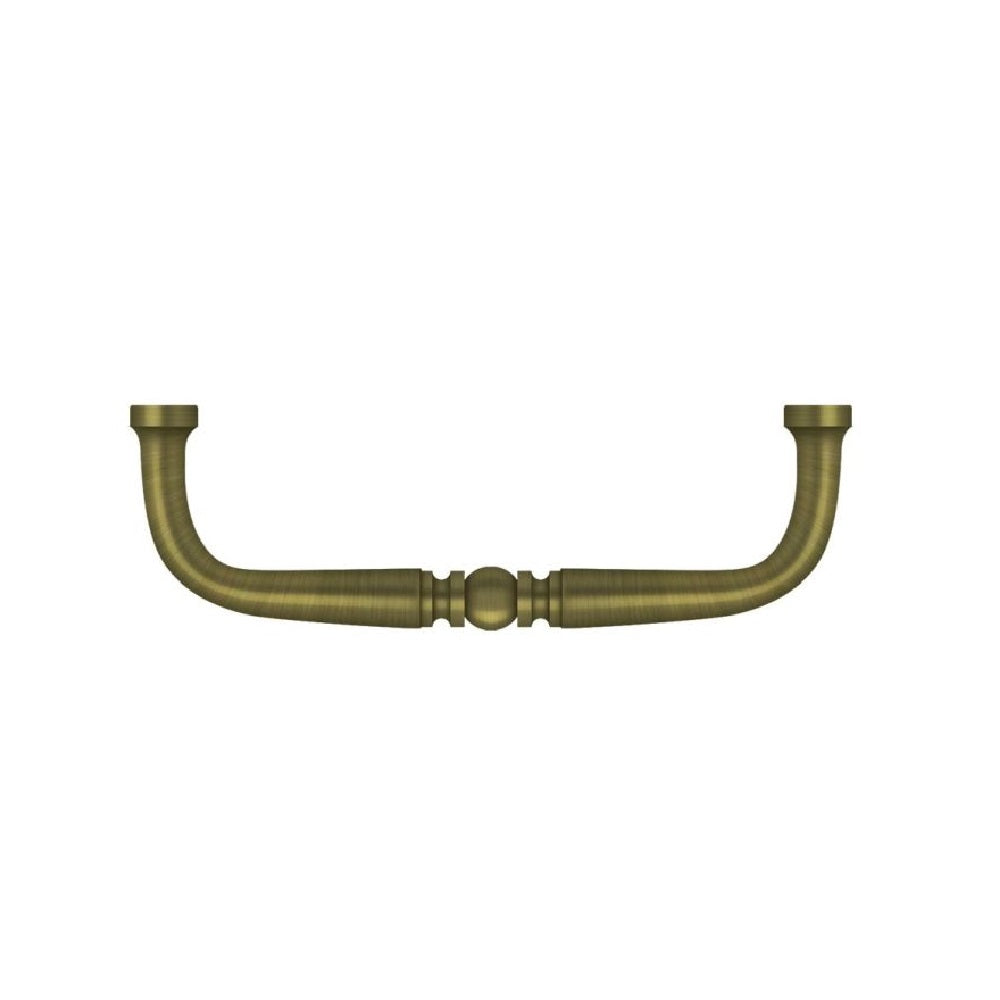 Deltana PCT350U5 Traditional Cabinet Wire Pull, 3-1/2", Antique Brass