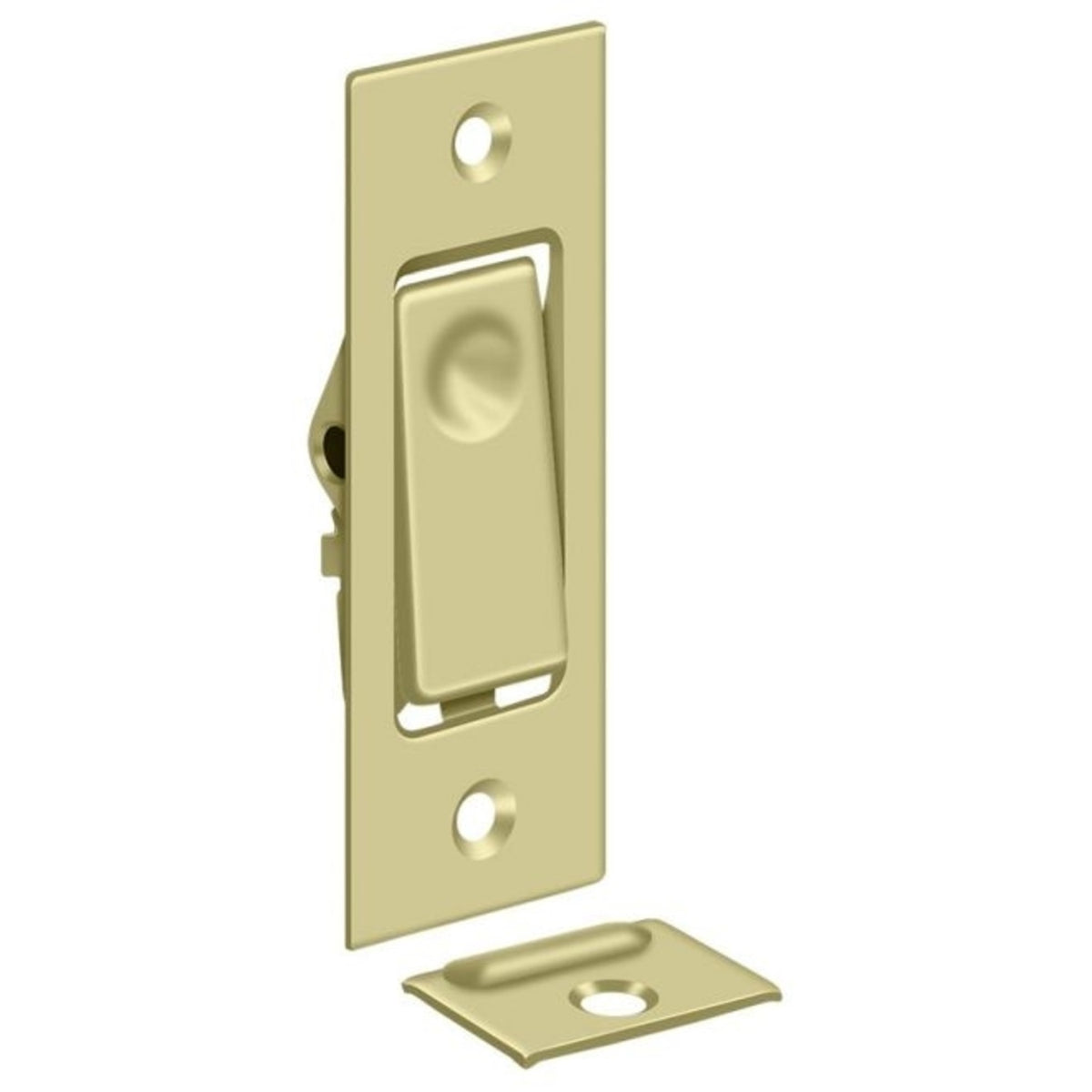 Deltana PDB42U3-UNL Pocket Door Jamb Bolts, Unlacquered Bright Brass