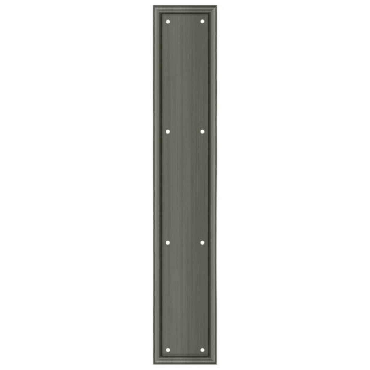 Deltana PP2281U15A Heavy Duty Framed Push Plate, Antique Nickel