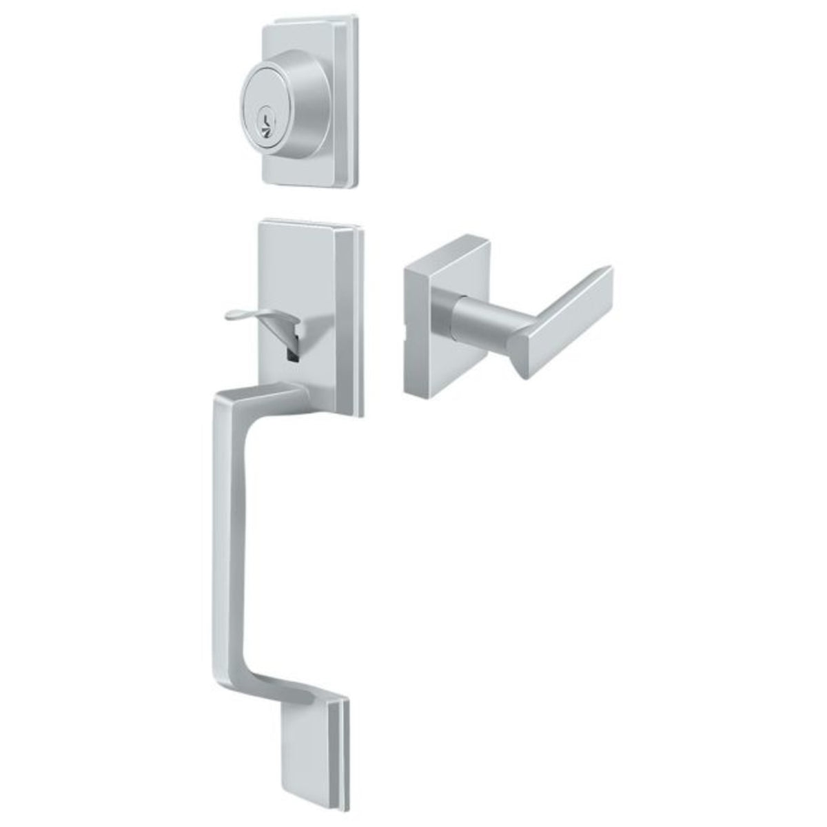Deltana PRHHLU26 Highgate Handleset Lever Entry, Bright Chrome