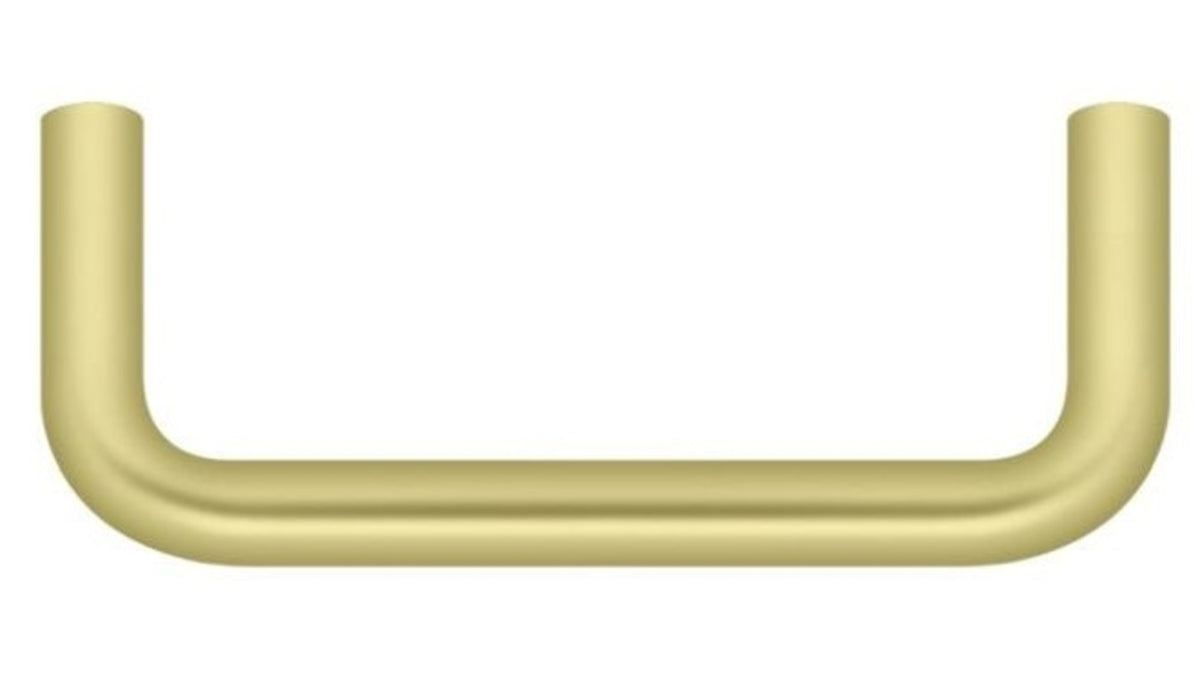 Deltana PW300U3 Wire Pull, Bright Brass, 3"