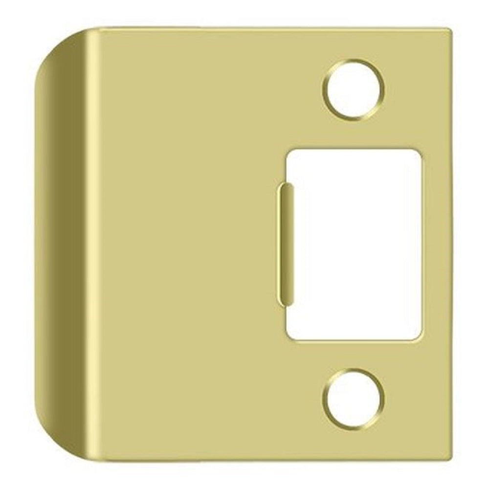Deltana SPE225U3 Extended Lip Strike Plate, Bright Brass, 2-1/4"