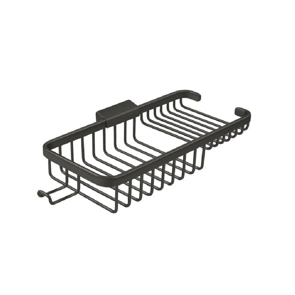 Deltana WBR1051HU10B Rectangular Wire Basket with Hook, 10", Oil Rubbed Bronze