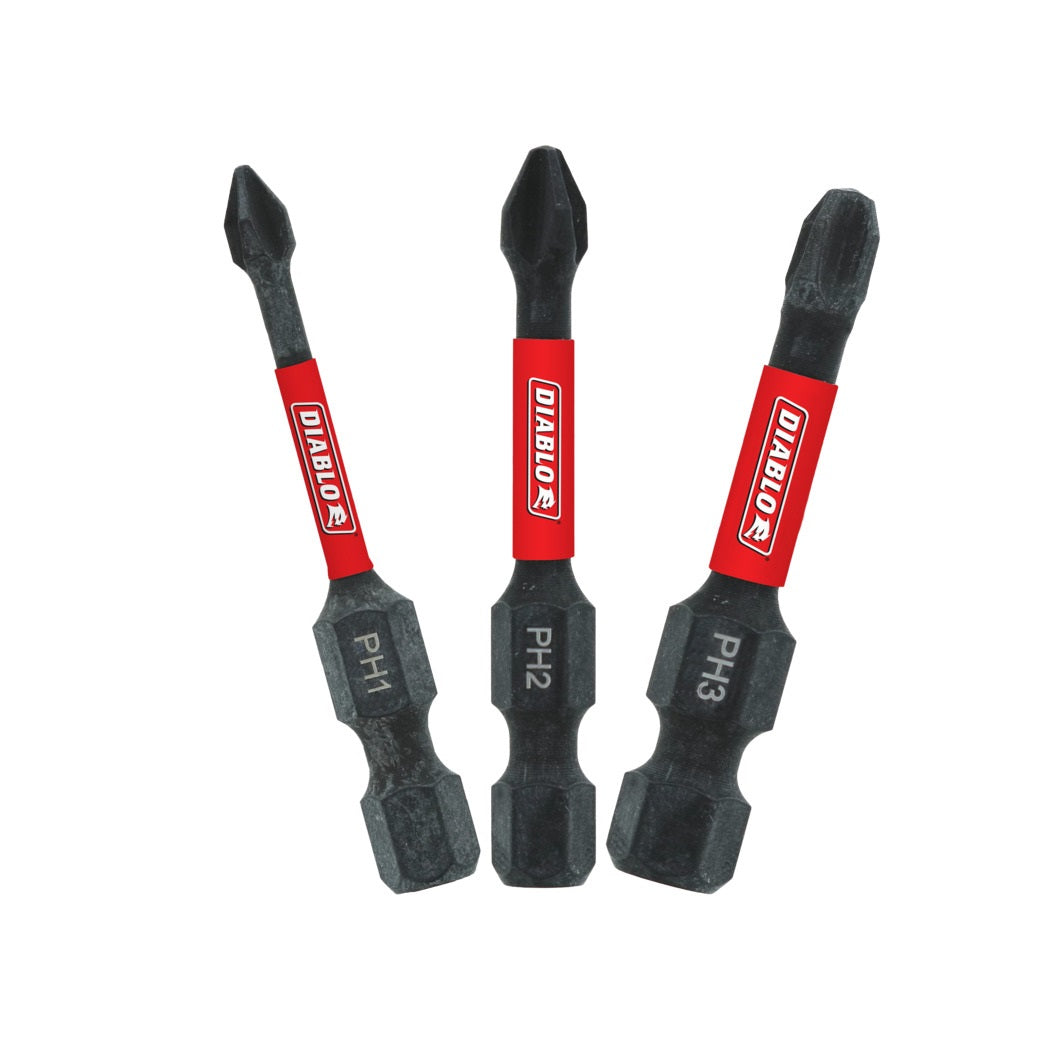 Diablo DPHV2-S3 Insert Bit Set, 2 in, 3-Piece