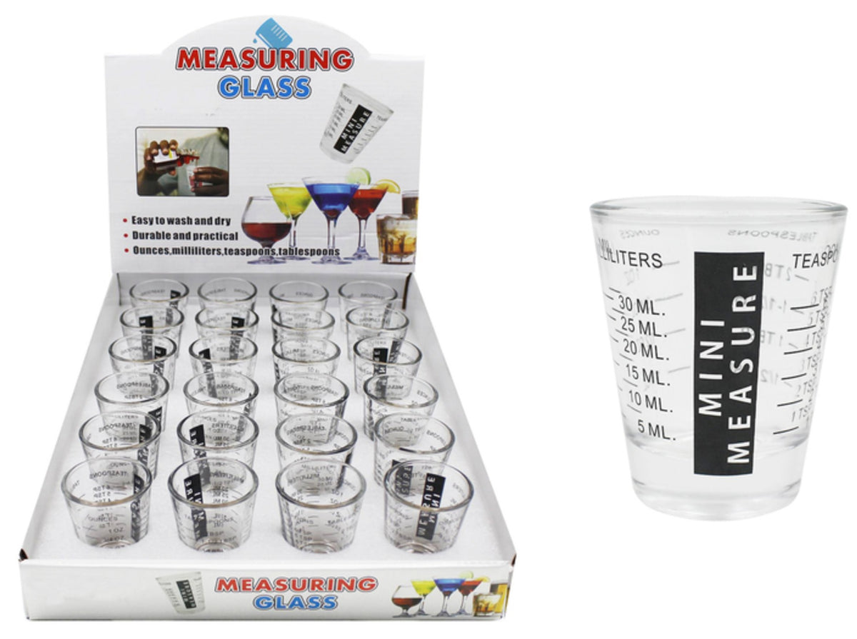 Diamond Visions 01-1736 Measuring Shot Glass, Clear