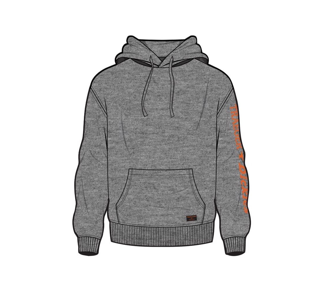Dickies TRG22AHGM Traeger Hoodie, Charcoal Grey, M