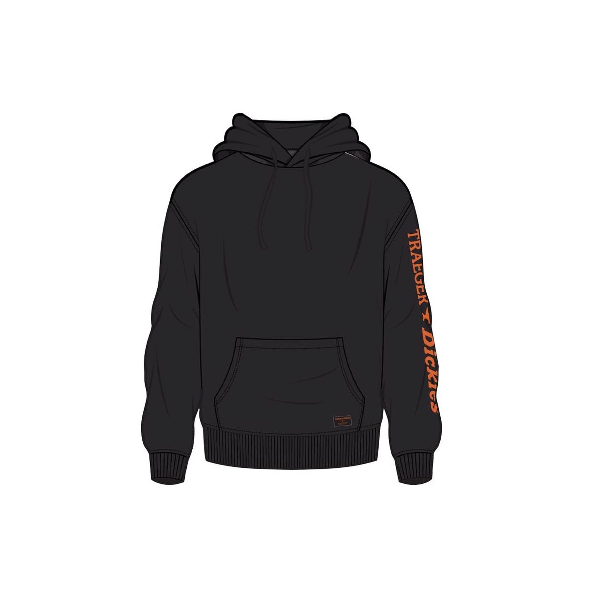 Dickies TRG22AKBKS Traeger Hoodie, Black, S