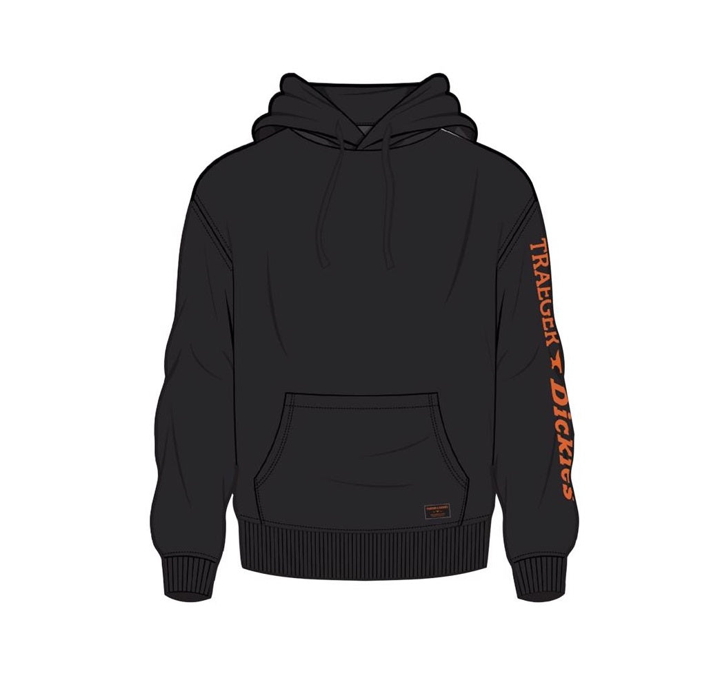 Dickies TRG22AKBKXL Traeger Hoodie, Black, XL