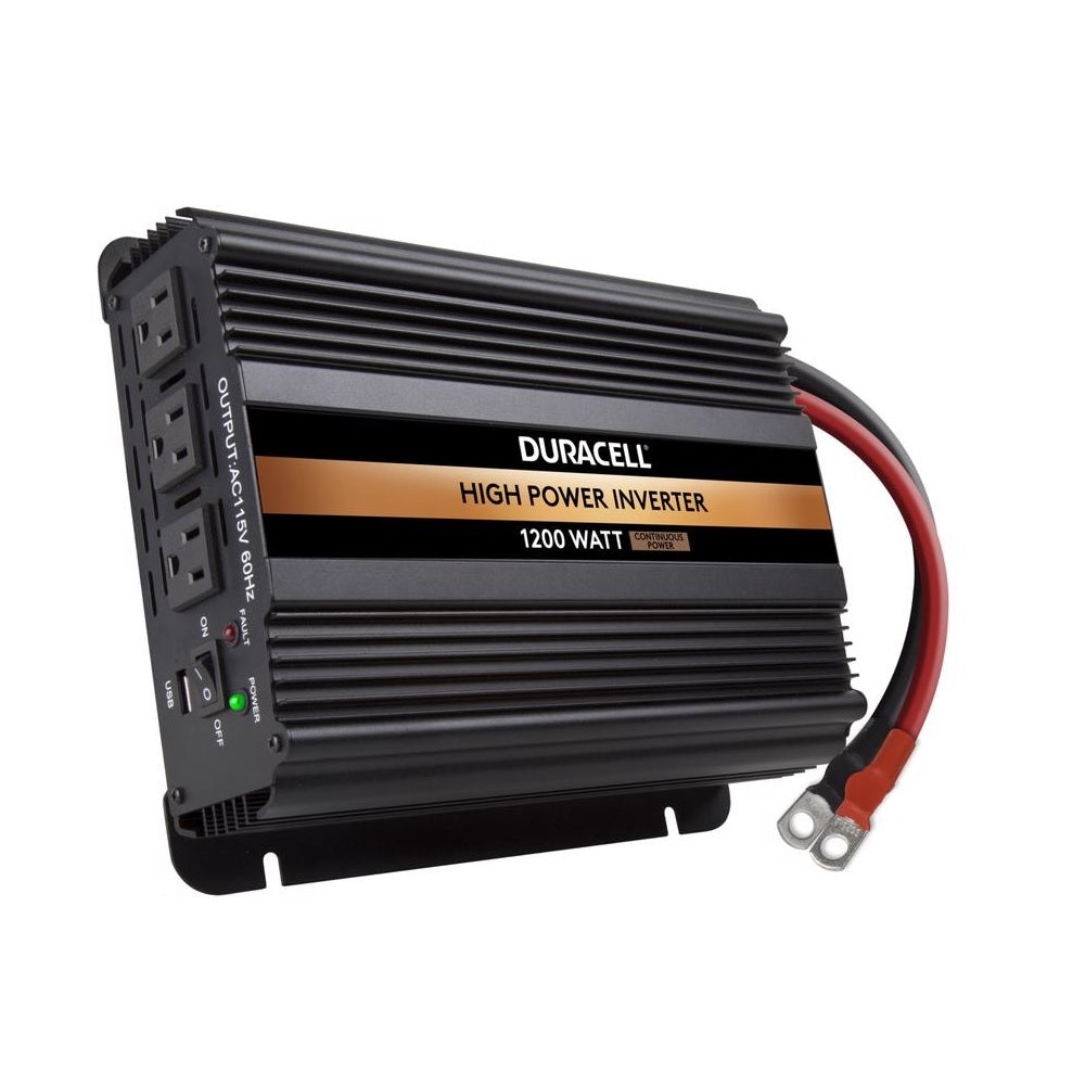 Duracell DRINV1200 Power Inverter, 115 Volt, 2400 Watts