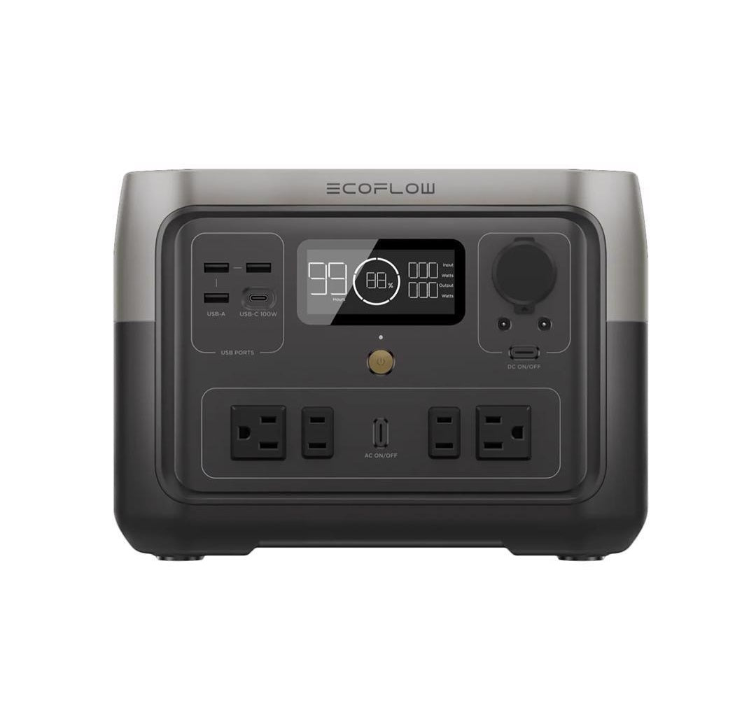 EcoFlow ZMR610-B-US River 2 Max Battery Portable Power Station, Black