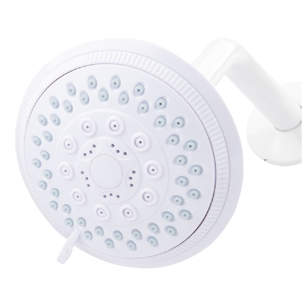 Exquisite 520 5347WT-WS 5 settings Showerhead, Plastic, White