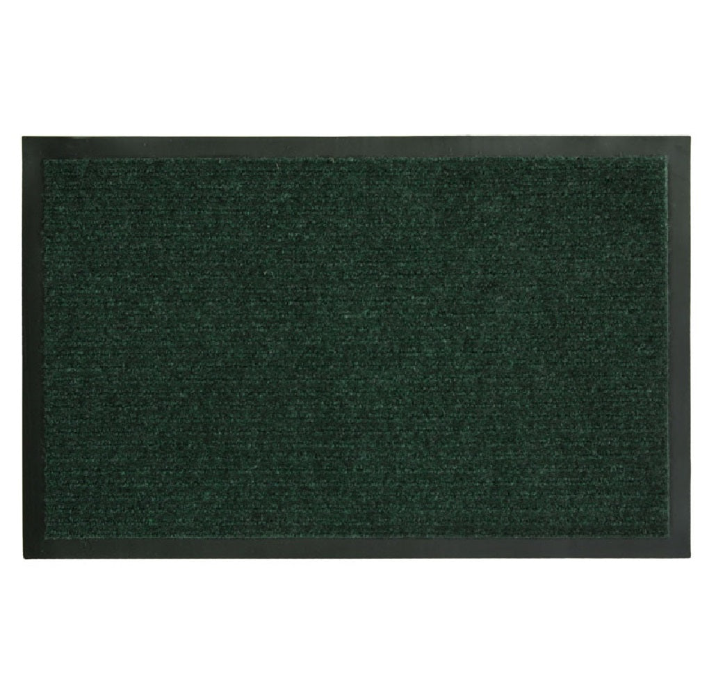 Fanmats 27393 Ribbed Nonslip Utility Mat, Green, 28" L