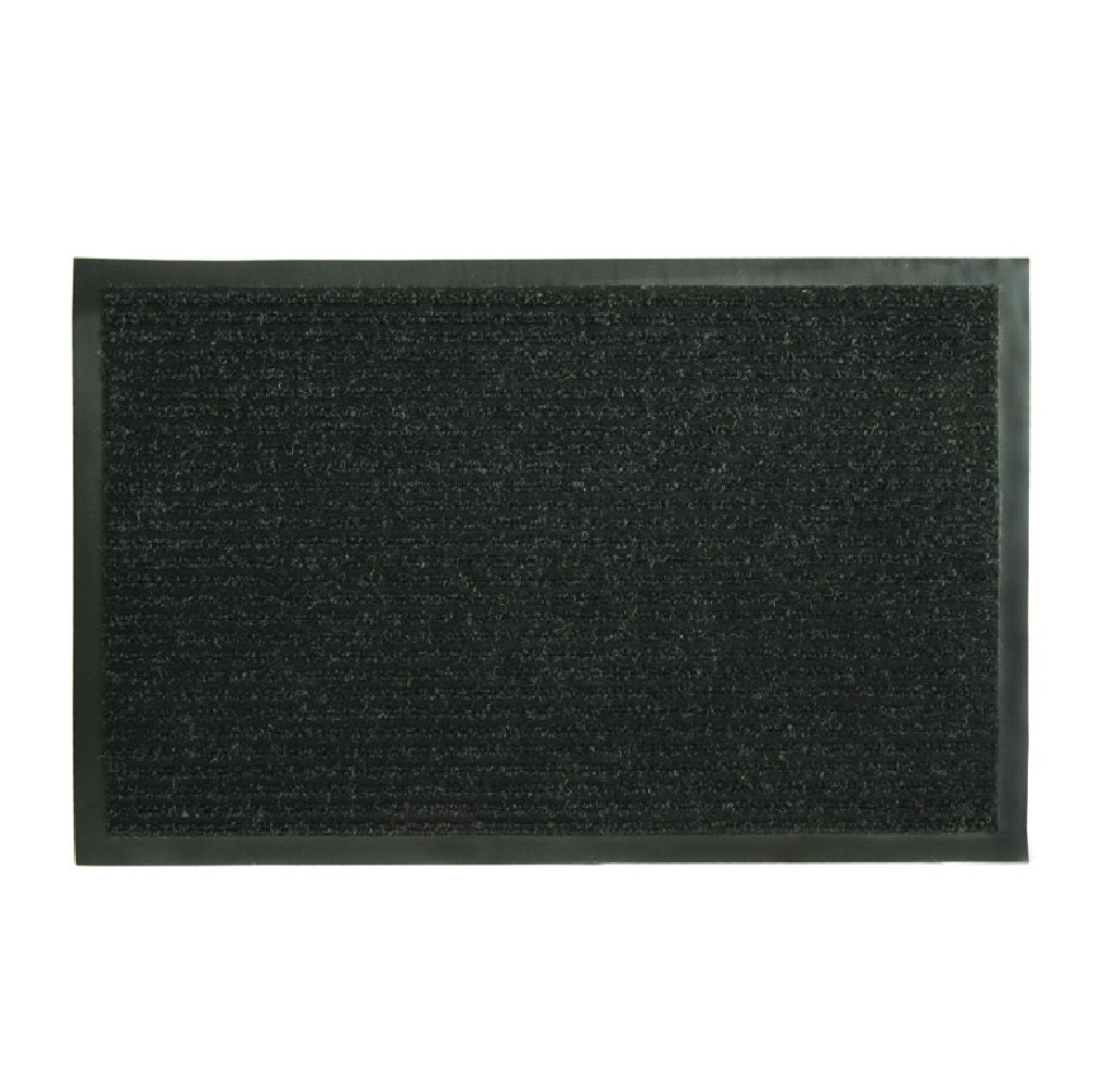 Fanmats 27390 Ribbed Utility Mat, Black, 28" L