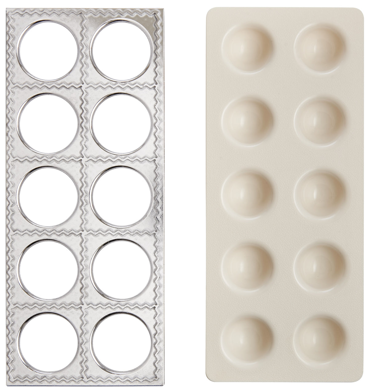 Fante's 43806 Grandma Luisa's Jumbo Ravioli Maker, Aluminum/Plastic