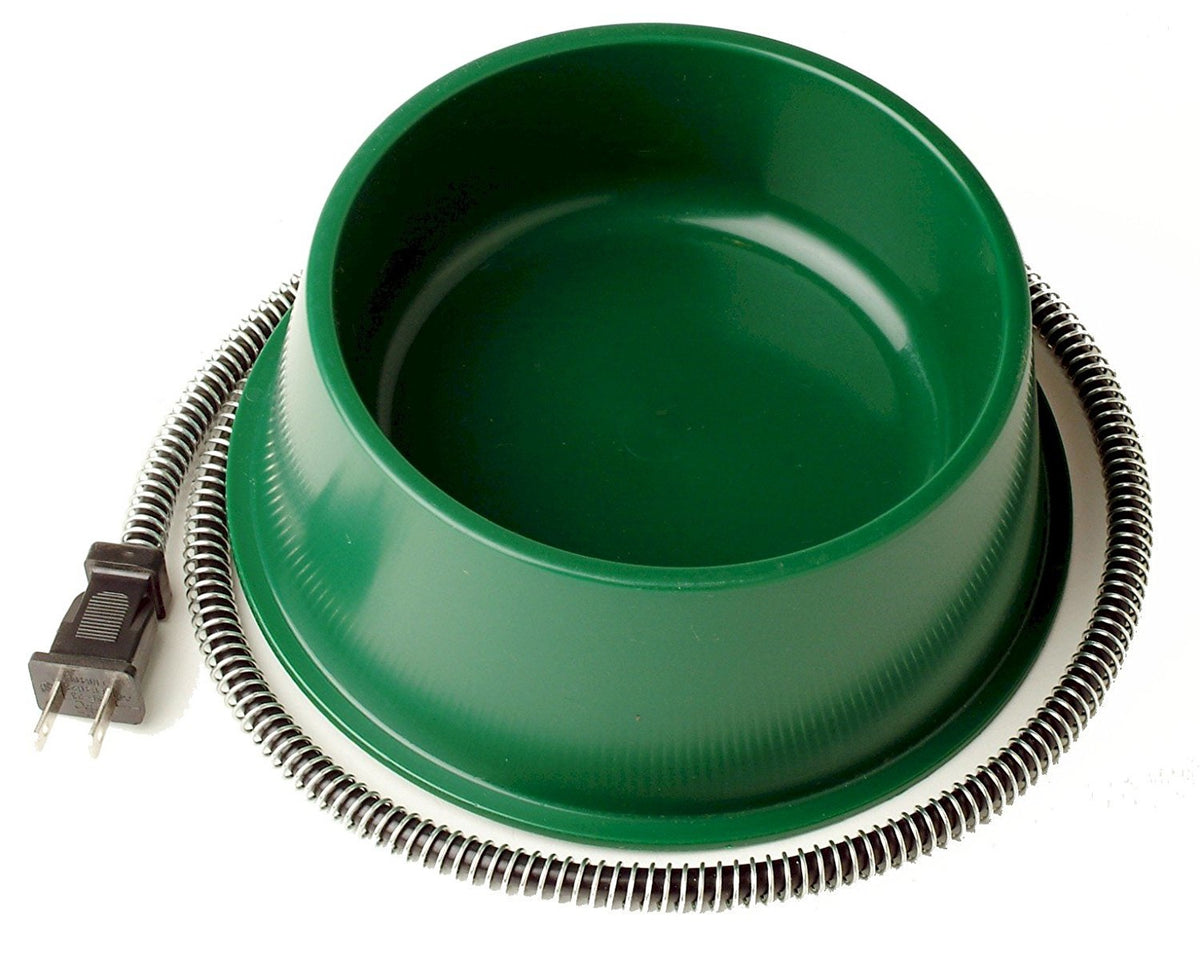 Farm Innovators QT-1 Heated Pet Bowl, Green, 25 W