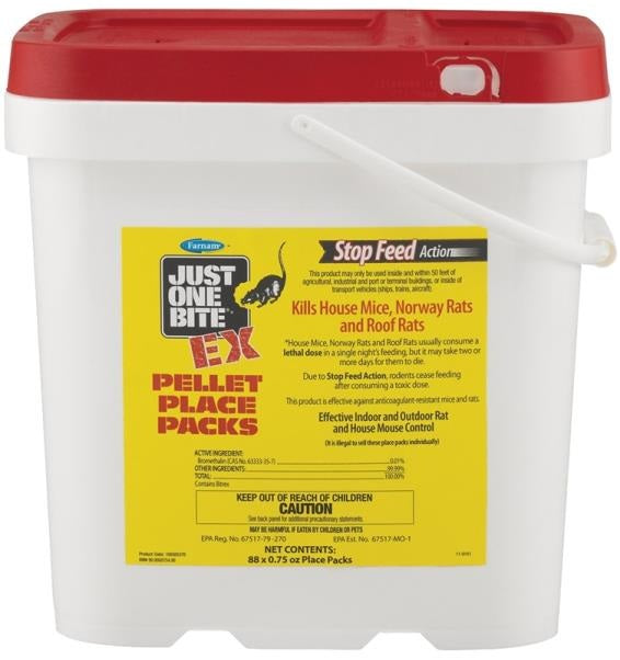 Farnam 100505370 Just One Bite II Mouse Killer, Solid, 0.75 Oz