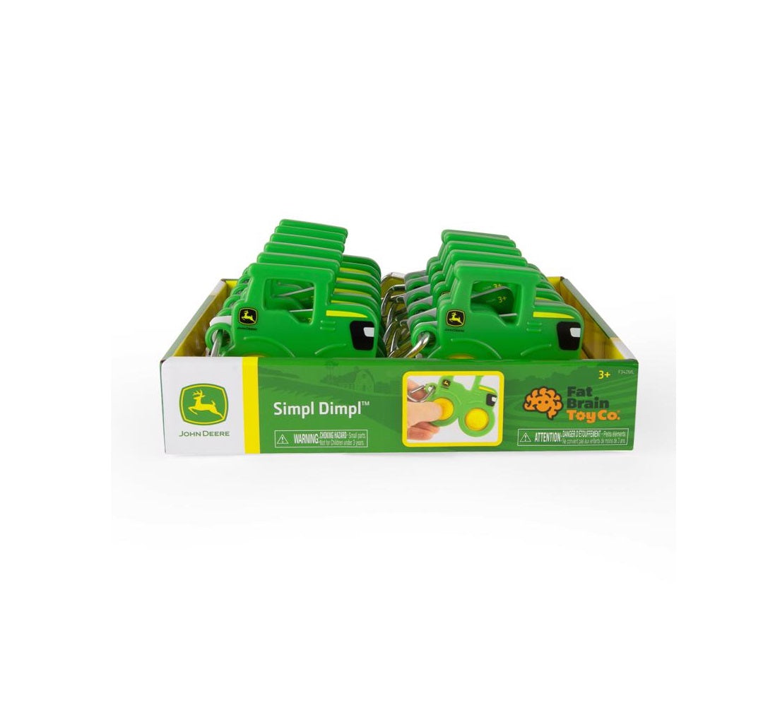 Fat Brain F342 John Deere Simpl Dimpl Tractor, Plastic/Silicone