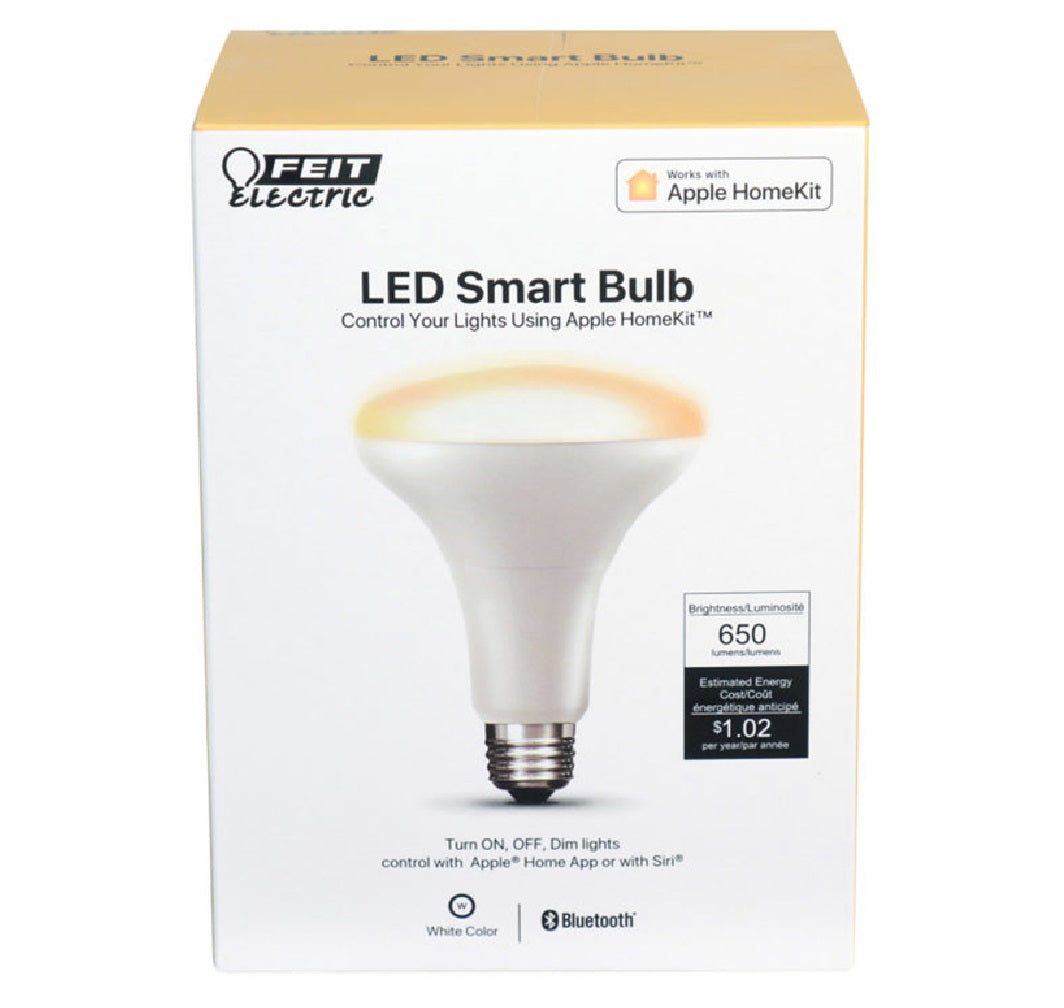 Feit Electric BR30/SW/HK LED Smart Bulb, White, 8.5 W