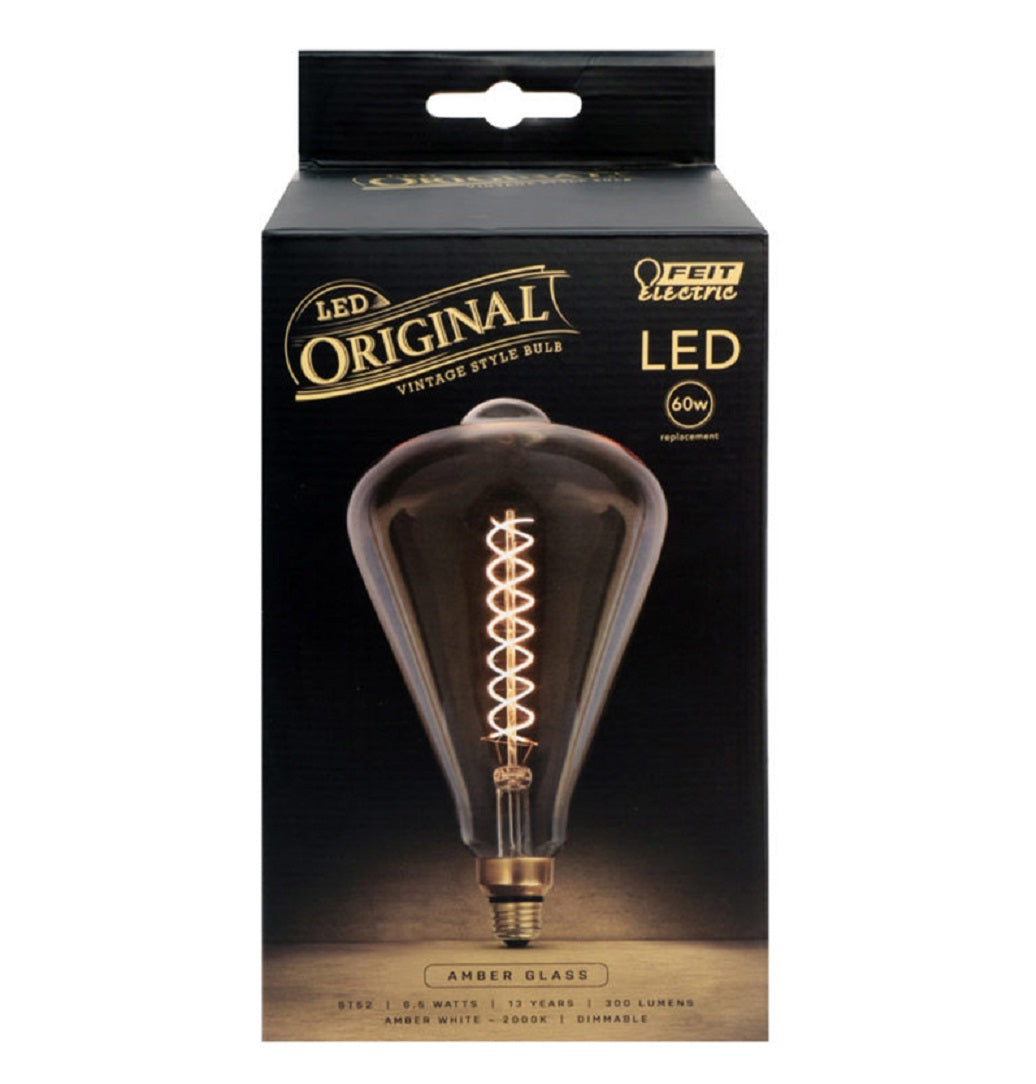 Feit Electric ST52/S/820/LED Original Vintage Dimmable LED Bulb, 6.5 W