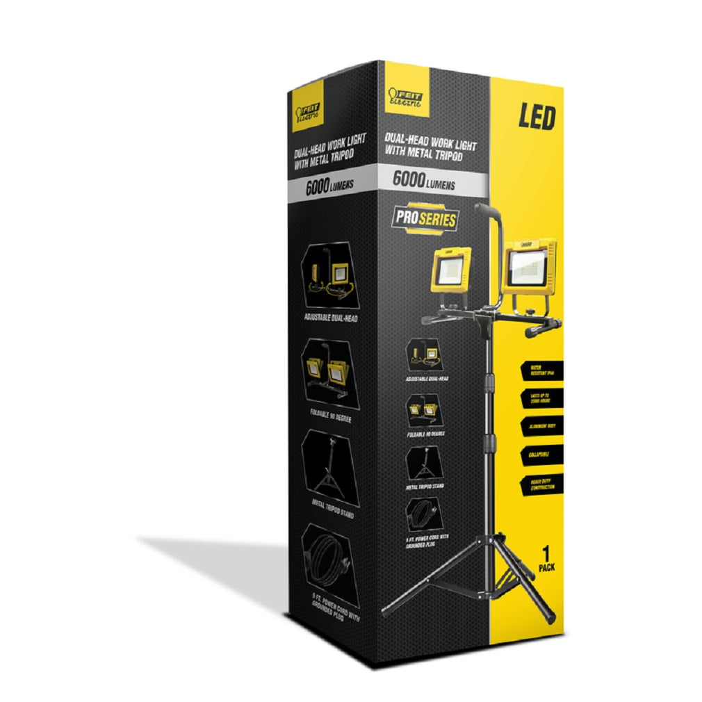 Feit Electric WORK6000XLTPLUG Pro Series LED Work Light, Aluminum