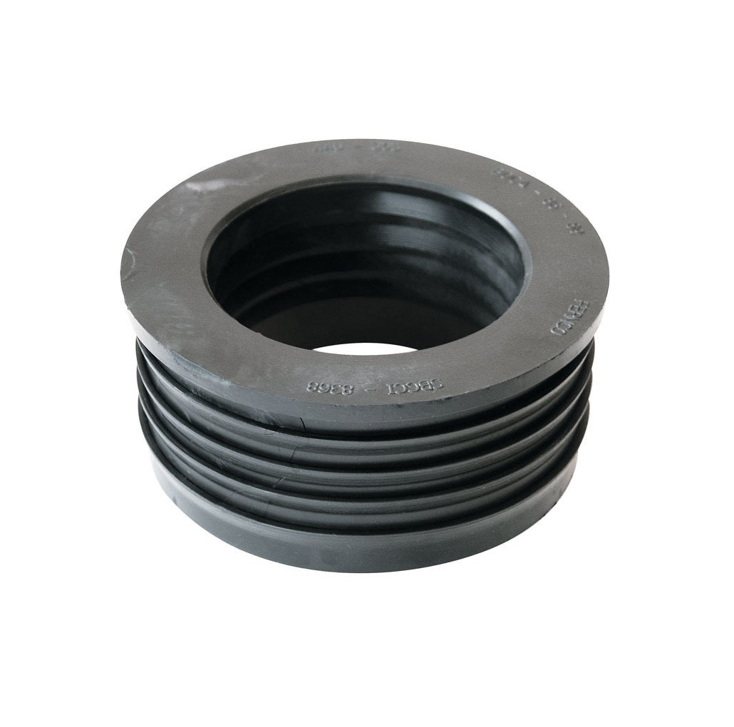 Fernco P44U-305 Schedule 40 Donut Fitting, PVC, 4 inch X 3 inch