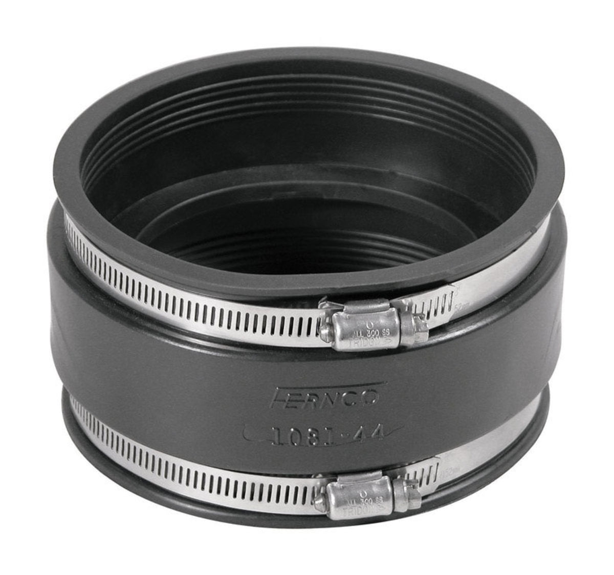 Fernco P1081-44 Flexible Coupling, 4" x 4"