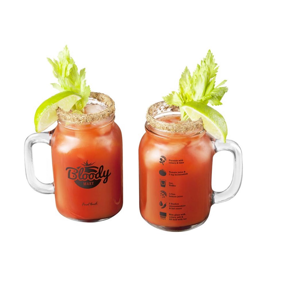 Final Touch GG5205 Regular Mouth Mason Jar, Glass, 20 oz
