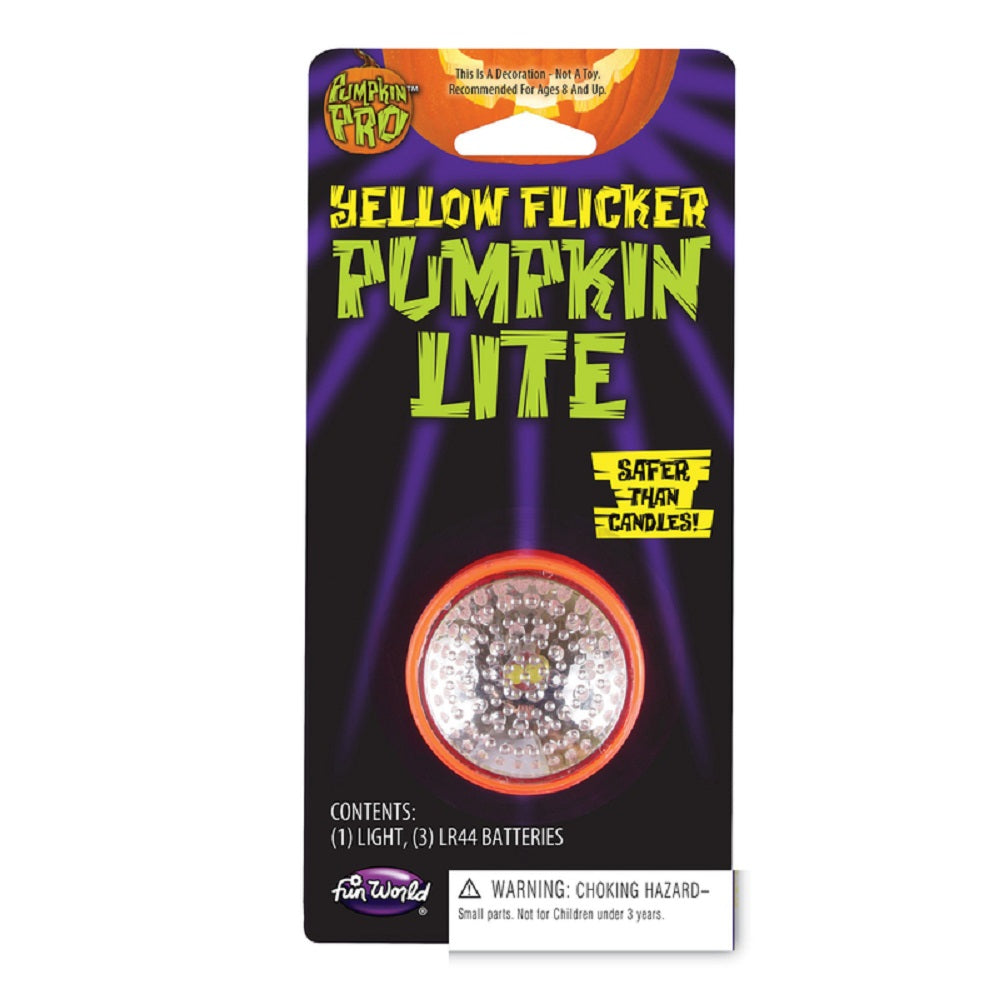 Fun World 94681 Pumpkin Pro Lights, Yellow