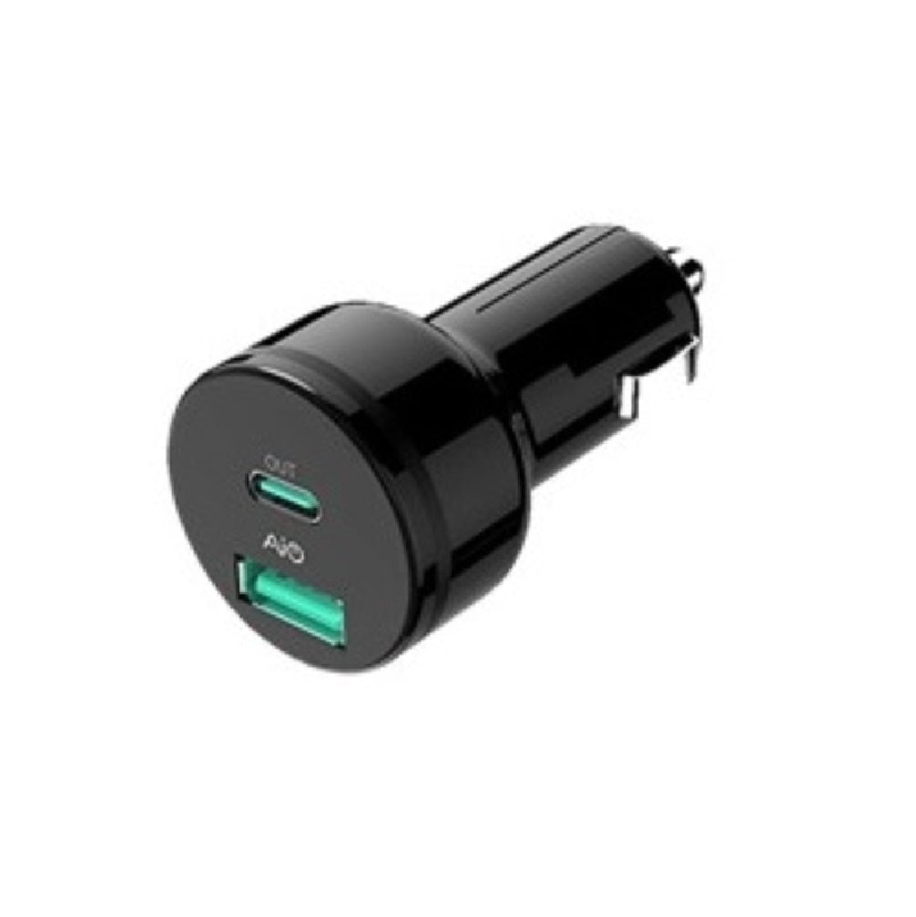 Fuse 7604 Dual USB Car Adapter, Plastic, Black