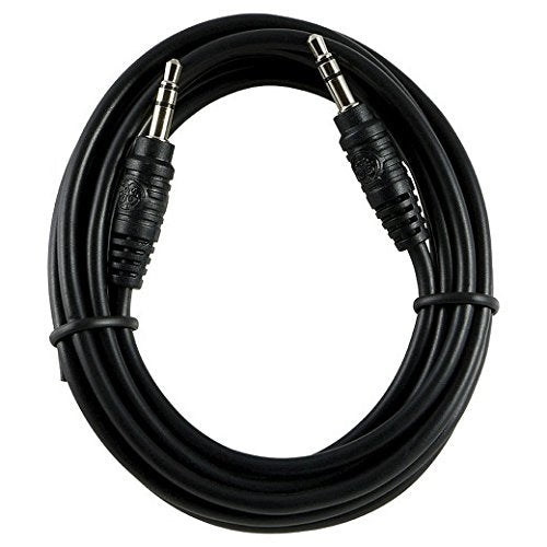 GE 33572 Auxiliary Audio Cable, Black, 6'