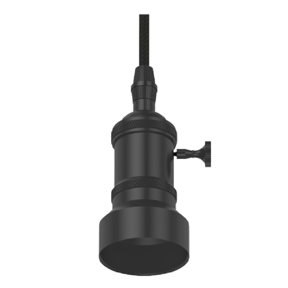 GE 93101947 Vintage Style Pendant Light, Matte, Black