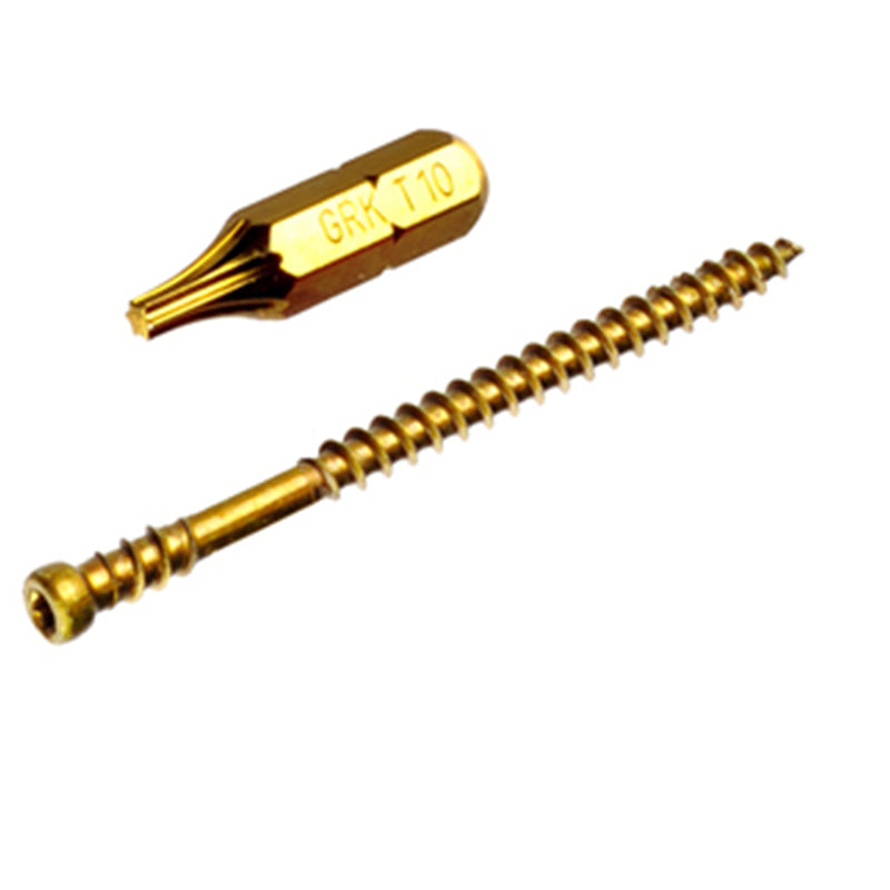 GRK Fasteners 119079 UberGrade Star Trim Head Steel Construction Screws, #8 x 2-1/2 in