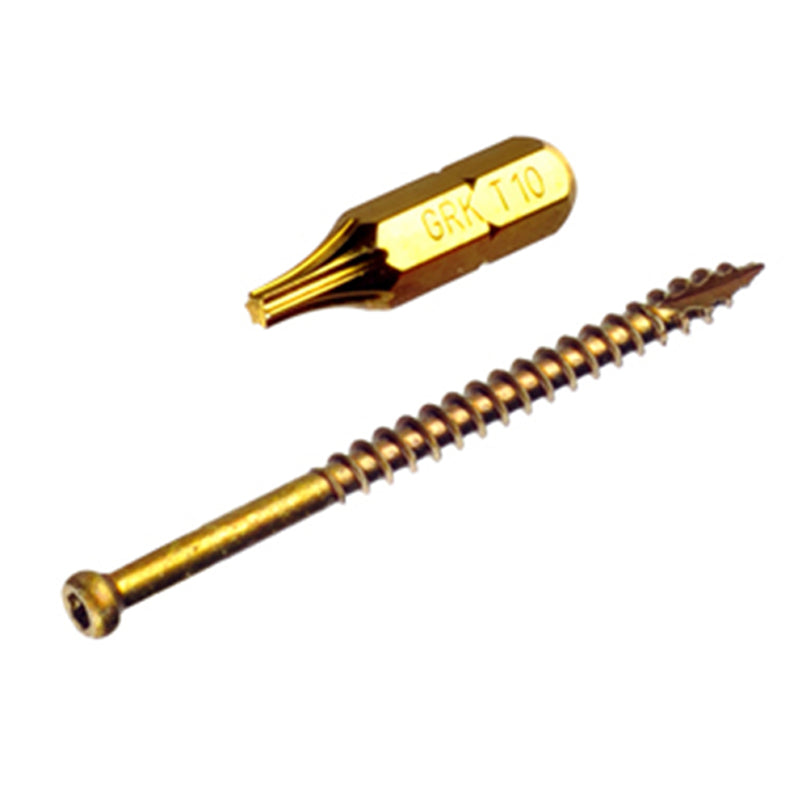 GRK Fasteners 119730 UberGrade Star Trim Head Steel Construction Screws, #8 x 2-1/2 in