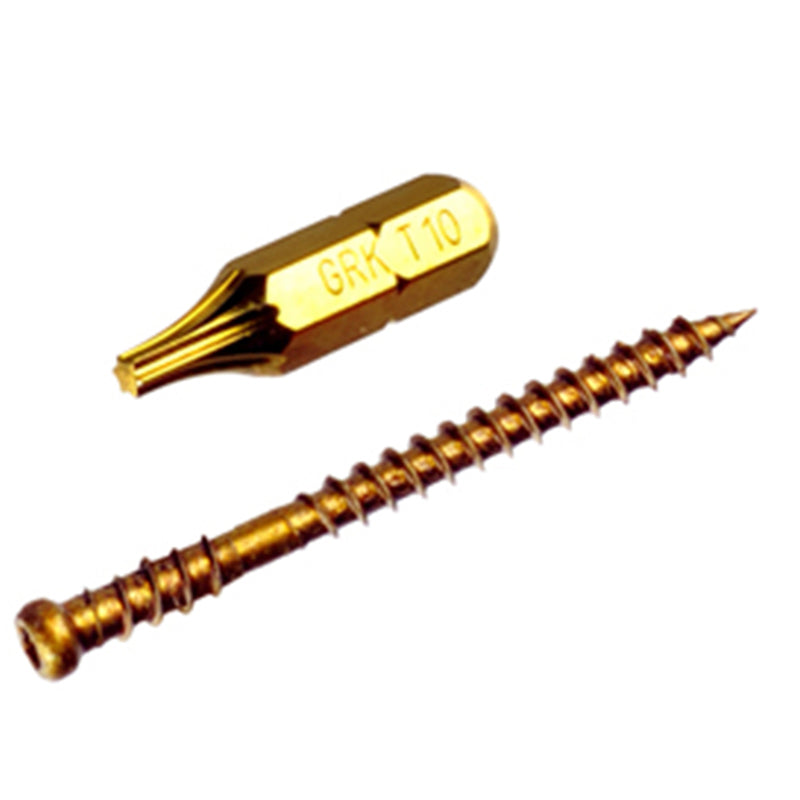 GRK Fasteners 119077 UberGrade Star Trim Head Steel Construction Screws, #8 x 2 in