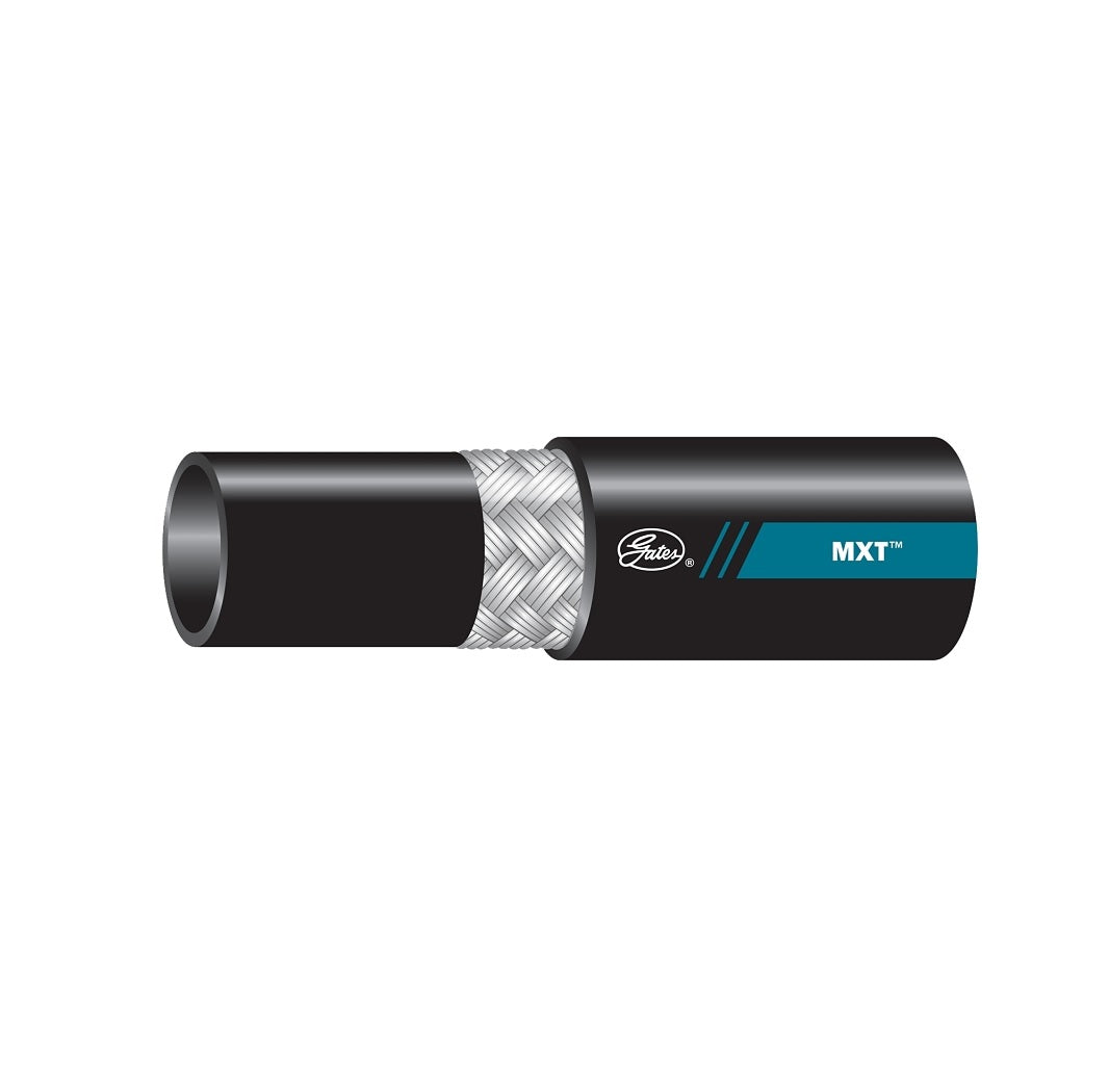 Gates 70335 Wire Braid Hose, Synthetic Rubber, Black