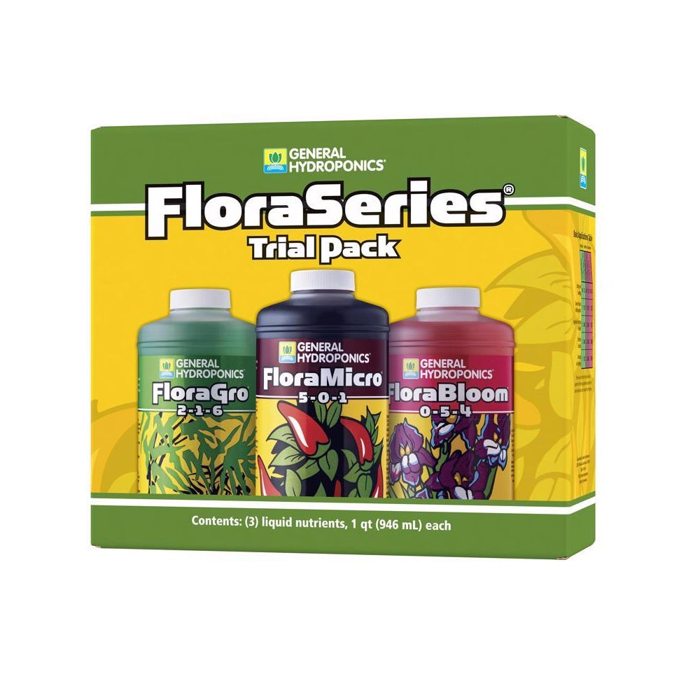 General Hydroponics HGC718070 Flora Series Base Nutrient Solution, 1 Quart