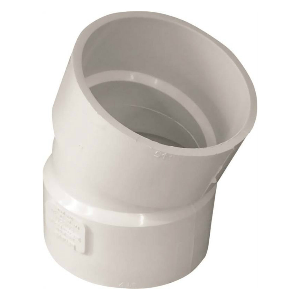 Genova 414203BC 400 Series 22.5 Degree Pipe Elbow, 3 in Hub