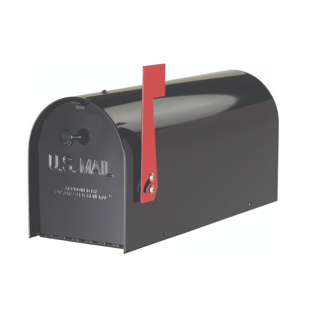 Gibraltar Mailboxes MB801BAM Rural Mailbox, Black