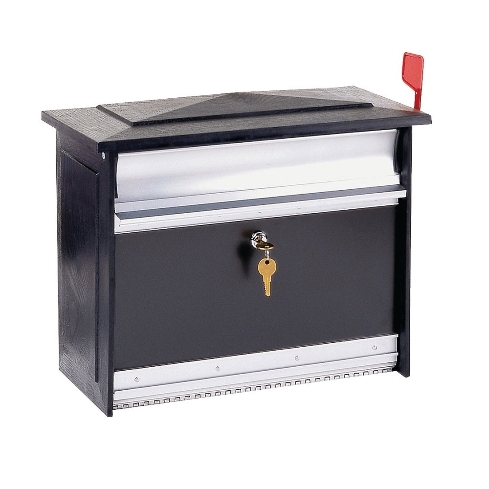 Gibraltar MSK00BAM Mailsafe Wall Mount Mailbox, Aluminum
